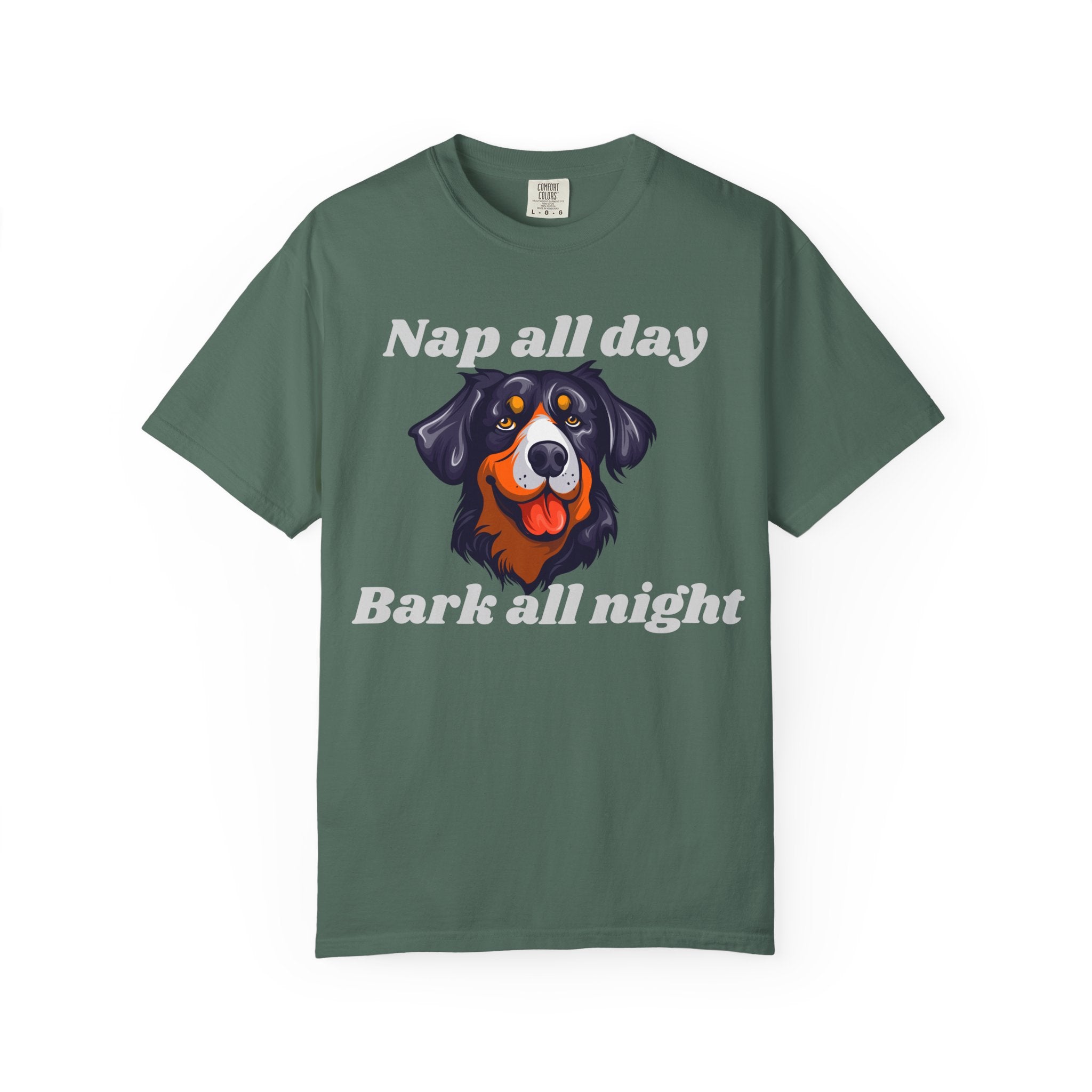 Nap All Day Bark All Night Dog T-Shirt