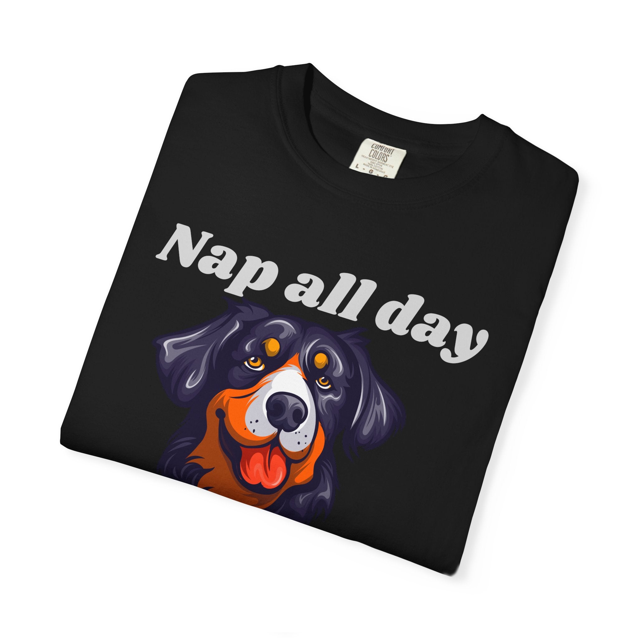 Nap All Day Bark All Night Dog T-Shirt
