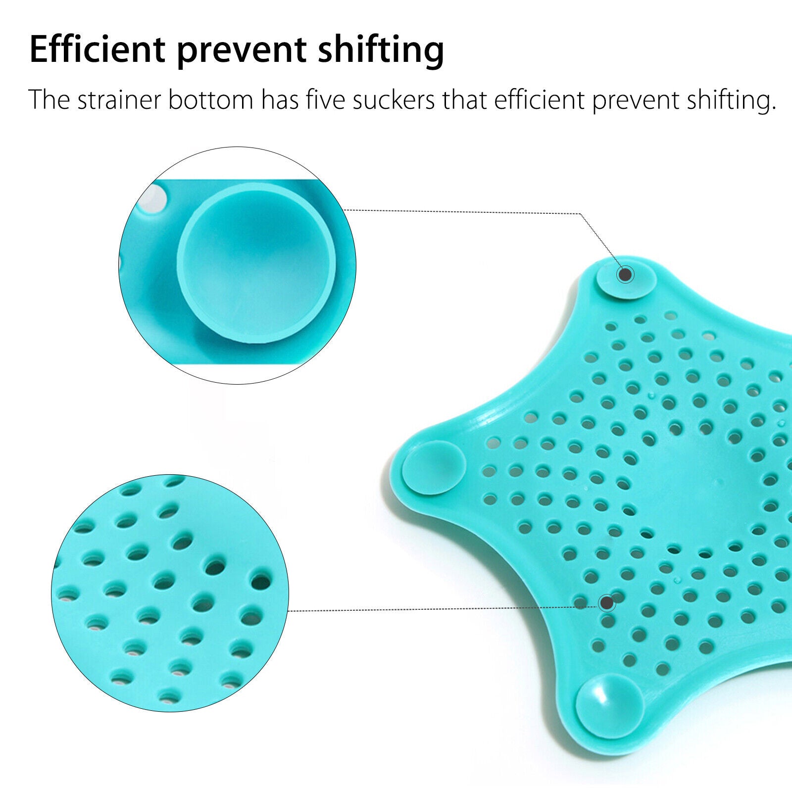 3PCS Silicone Sink Drain Filter