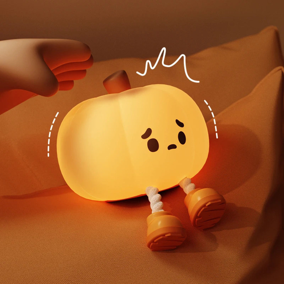 Pumpkin Night Light Bedroom