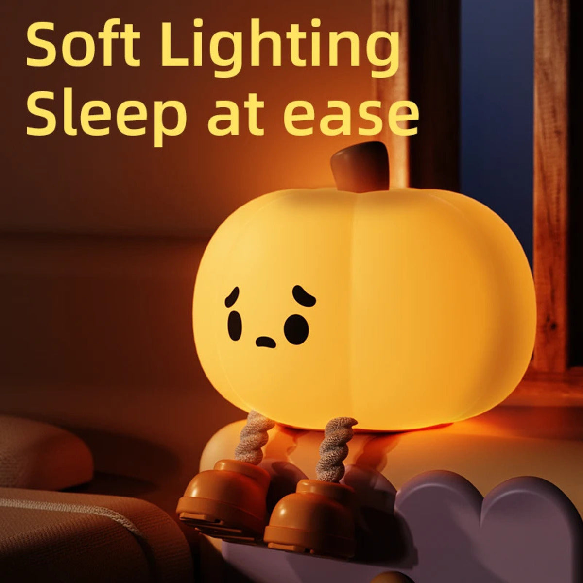 Pumpkin Night Light Bedroom