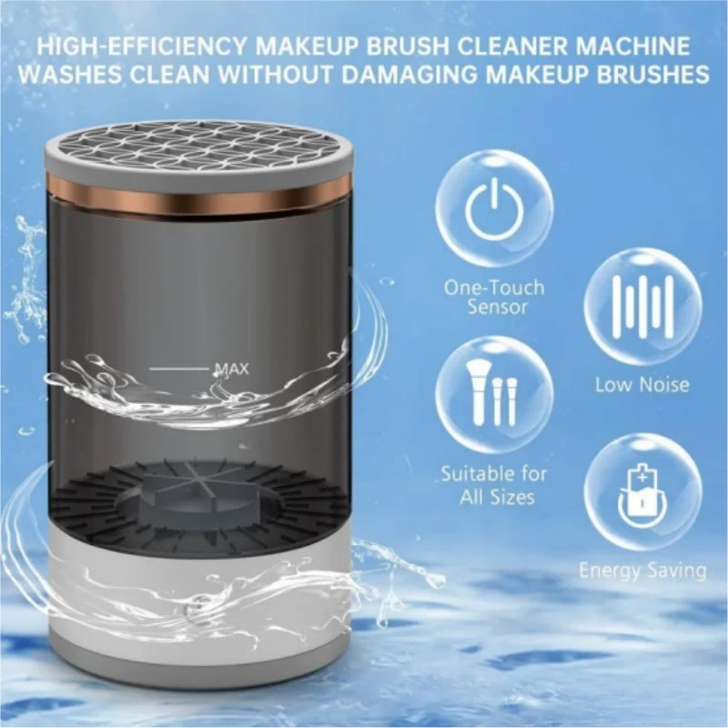 Automatic Rotating Makeup Brush Cleaner