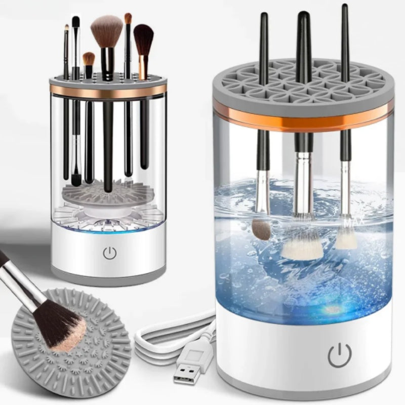 Automatic Rotating Makeup Brush Cleaner