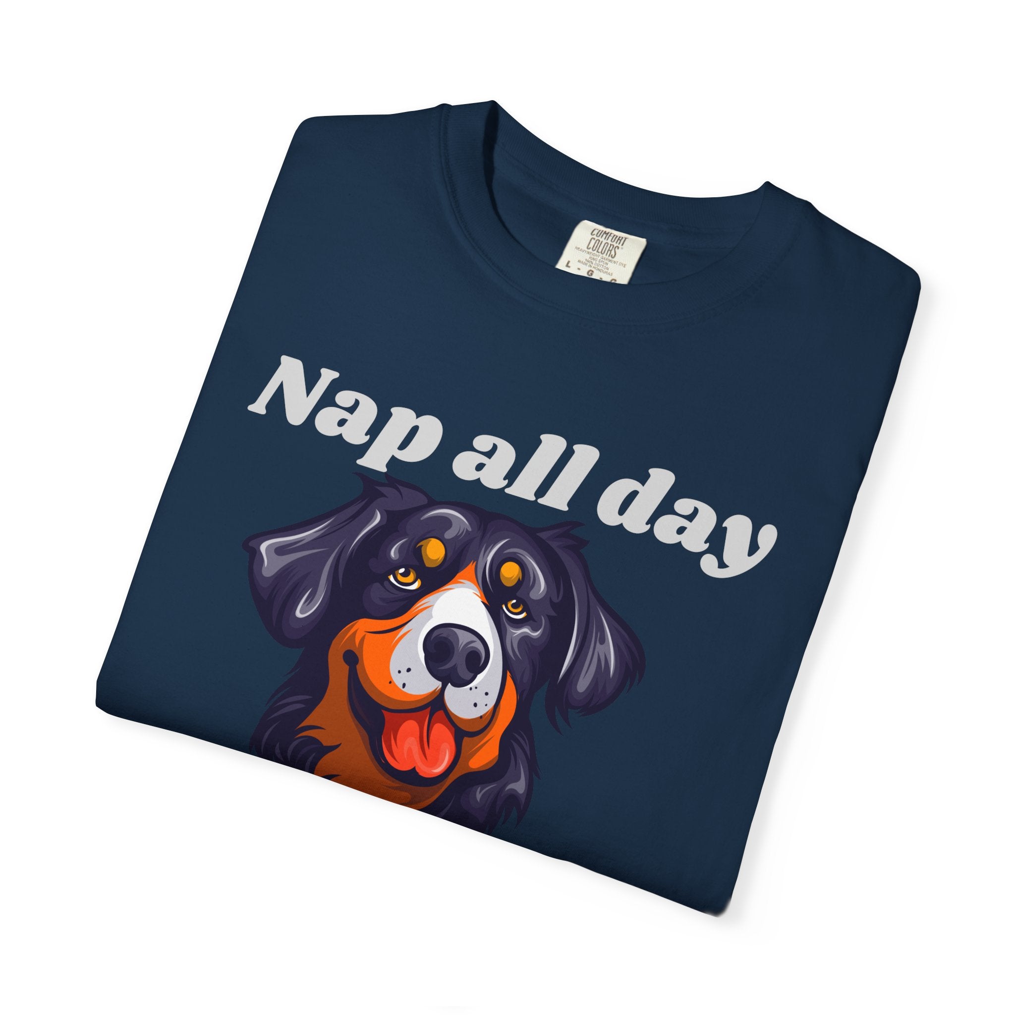 Nap All Day Bark All Night Dog T-Shirt