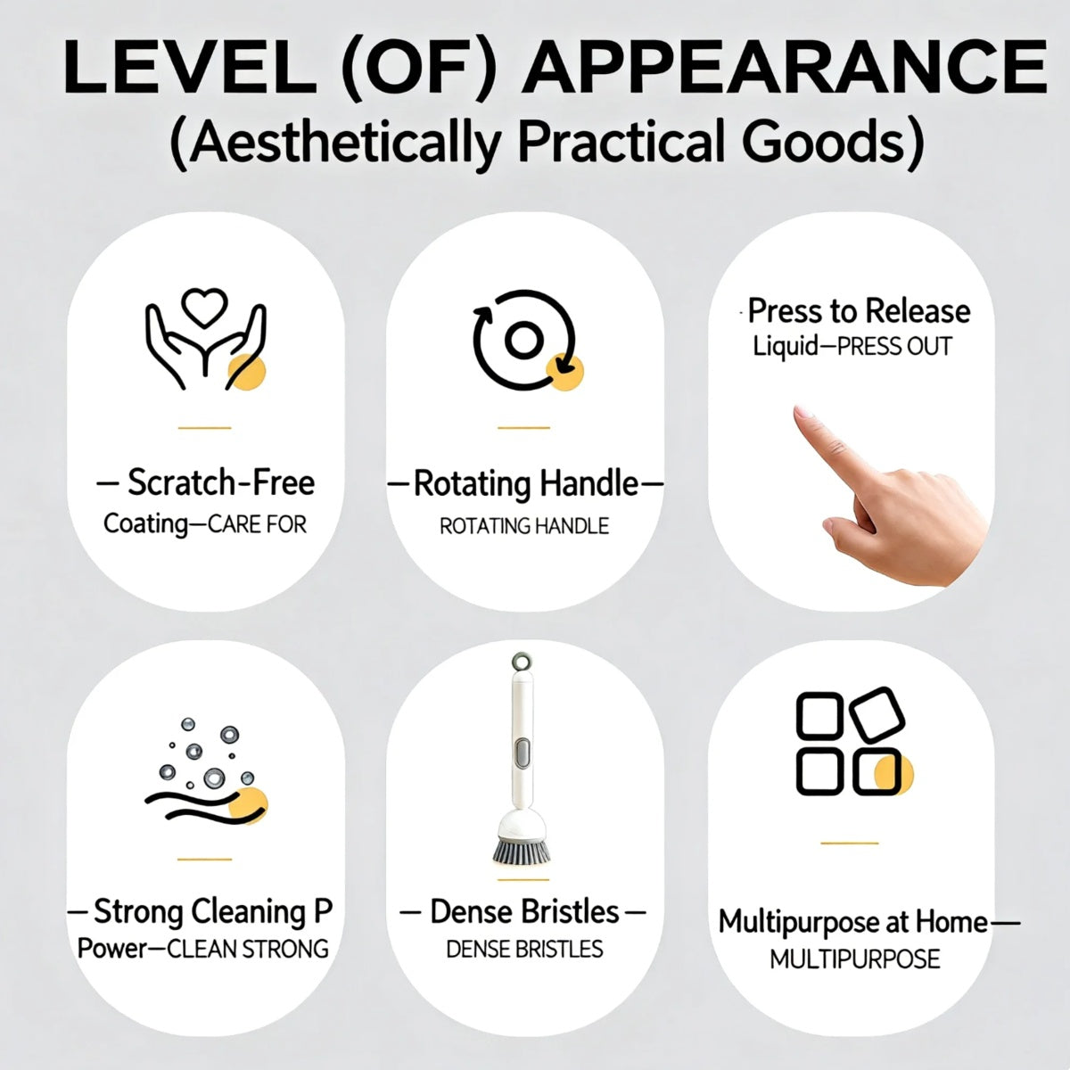 Kitchen Cleaning Brush For Pans