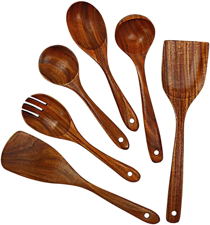 Teak Wooden Utensil Set
