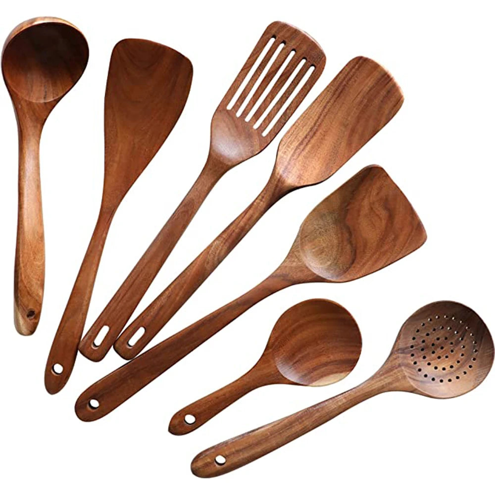 Teak Wooden Utensil Set