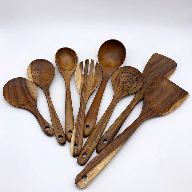 Teak Wooden Utensil Set