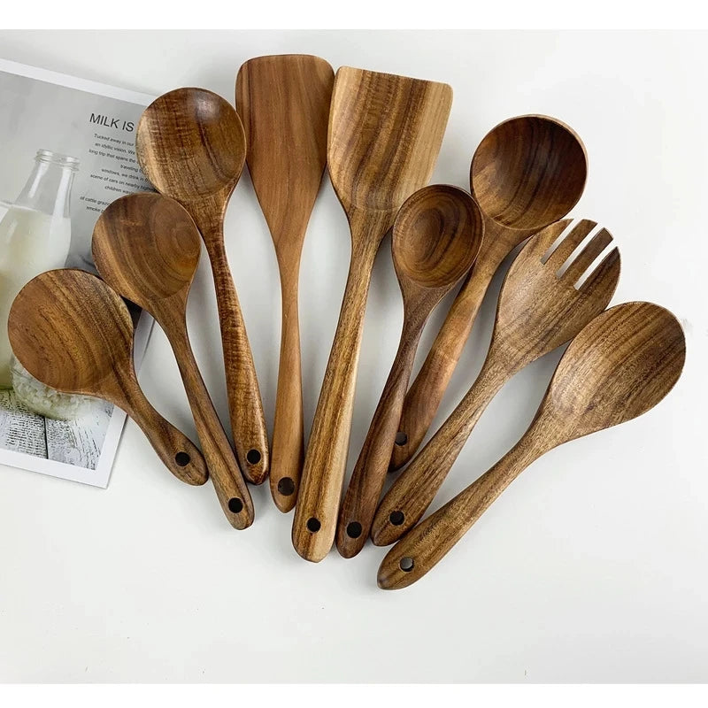 Teak Wooden Utensil Set