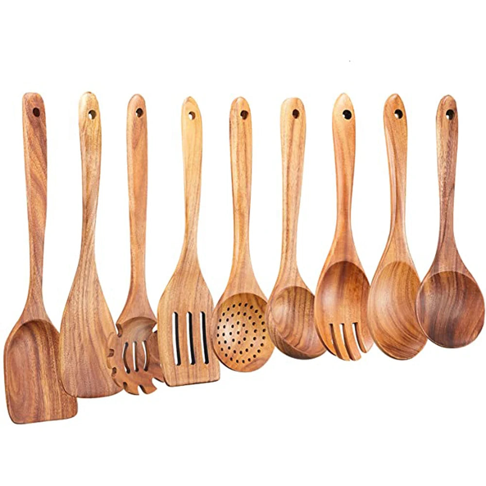 Teak Wooden Utensil Set