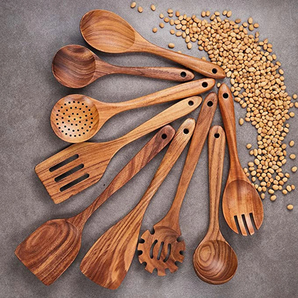 Teak Wooden Utensil Set