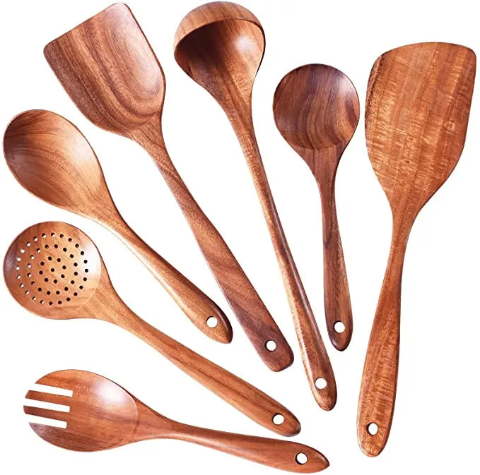 Teak Wooden Utensil Set