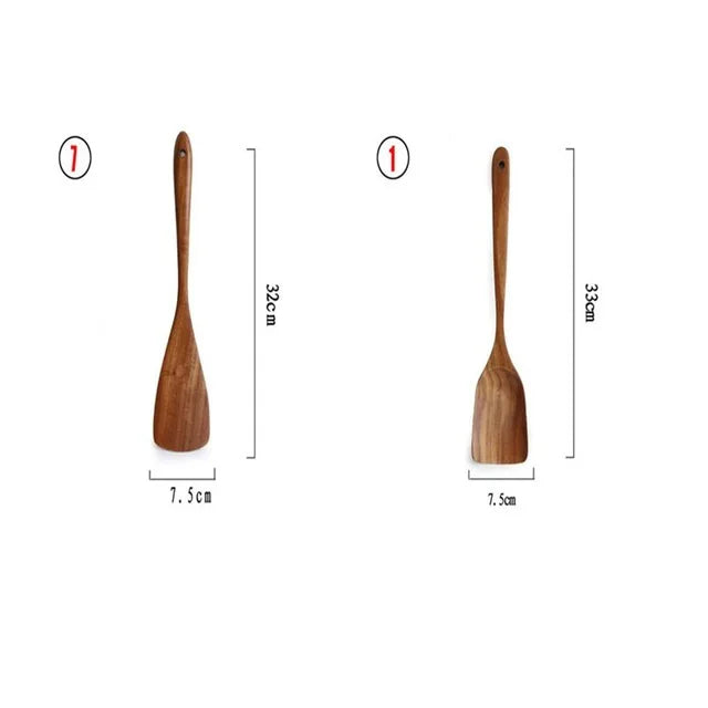 Teak Wooden Utensil Set