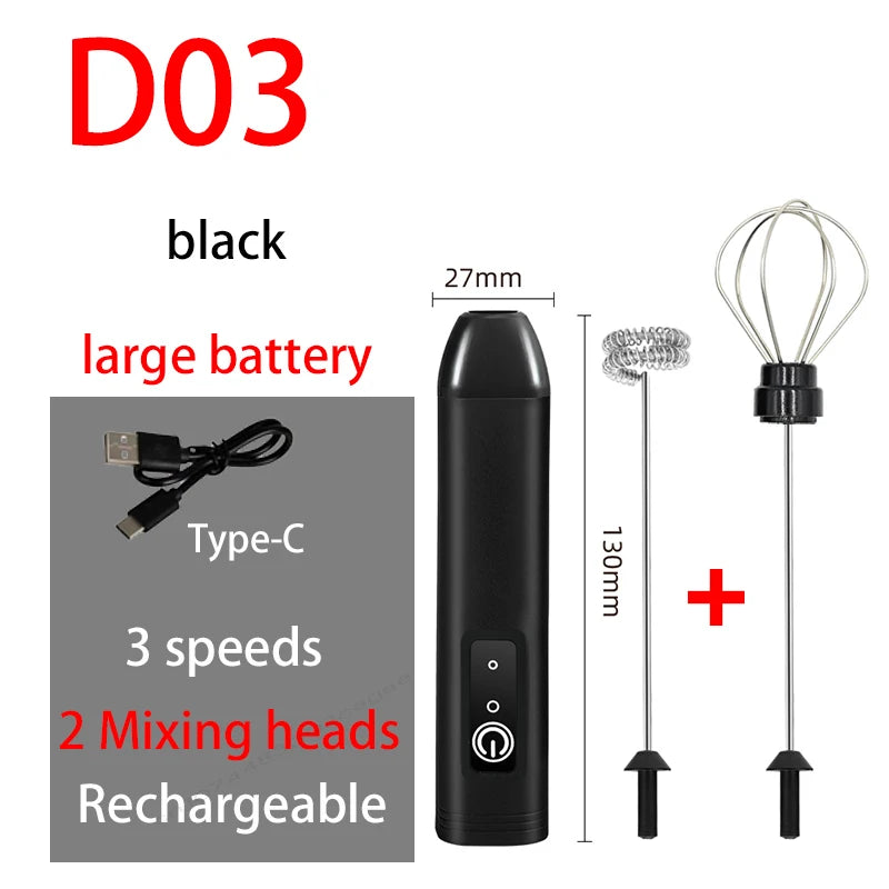 Electric Milk Frother Whisk