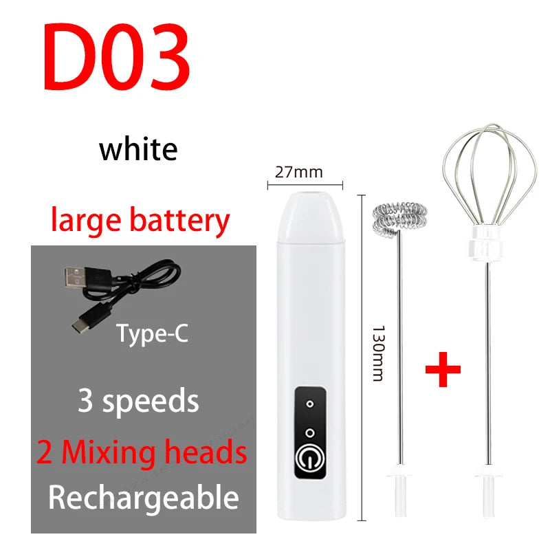 Electric Milk Frother Whisk