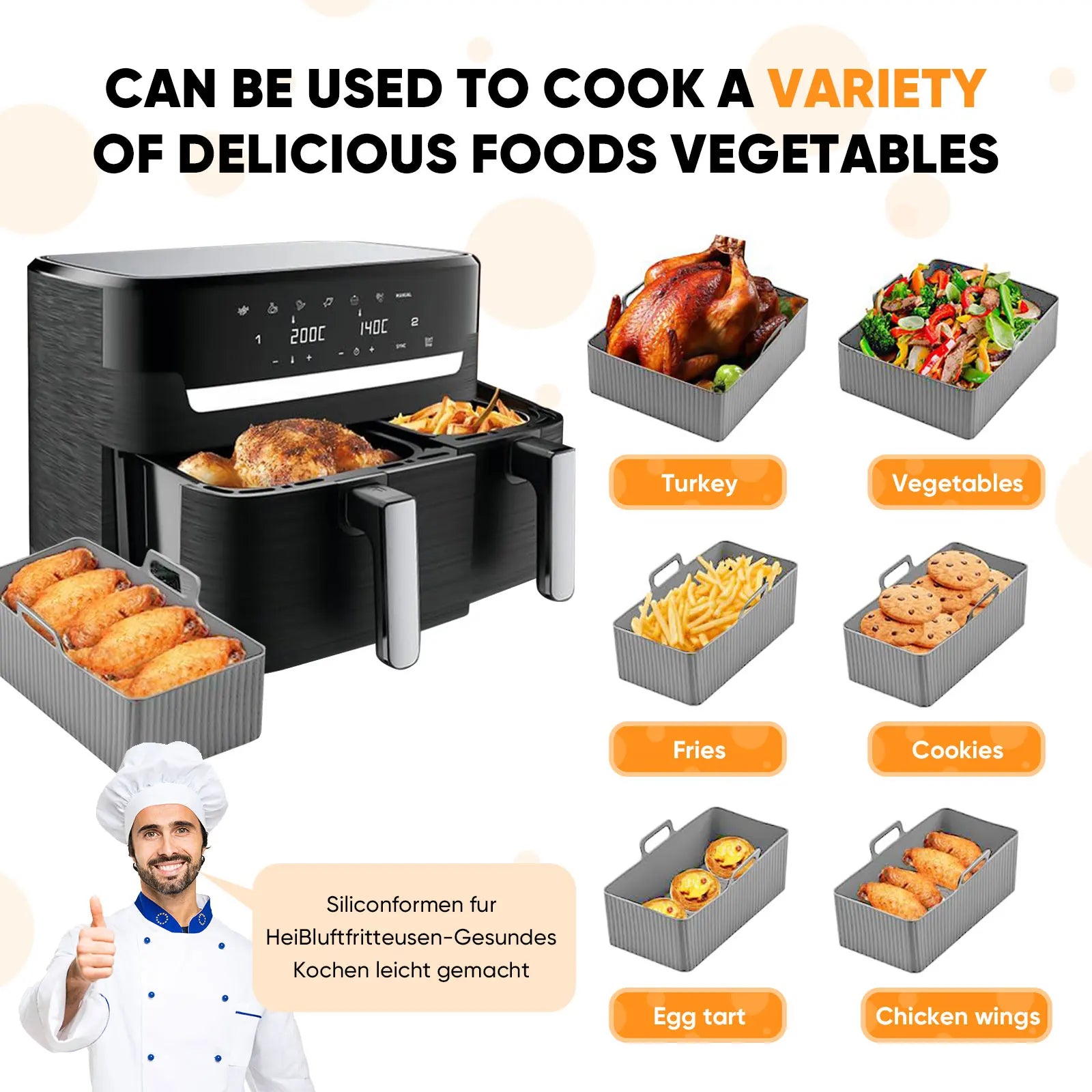 Silicone Air Fryer Mats