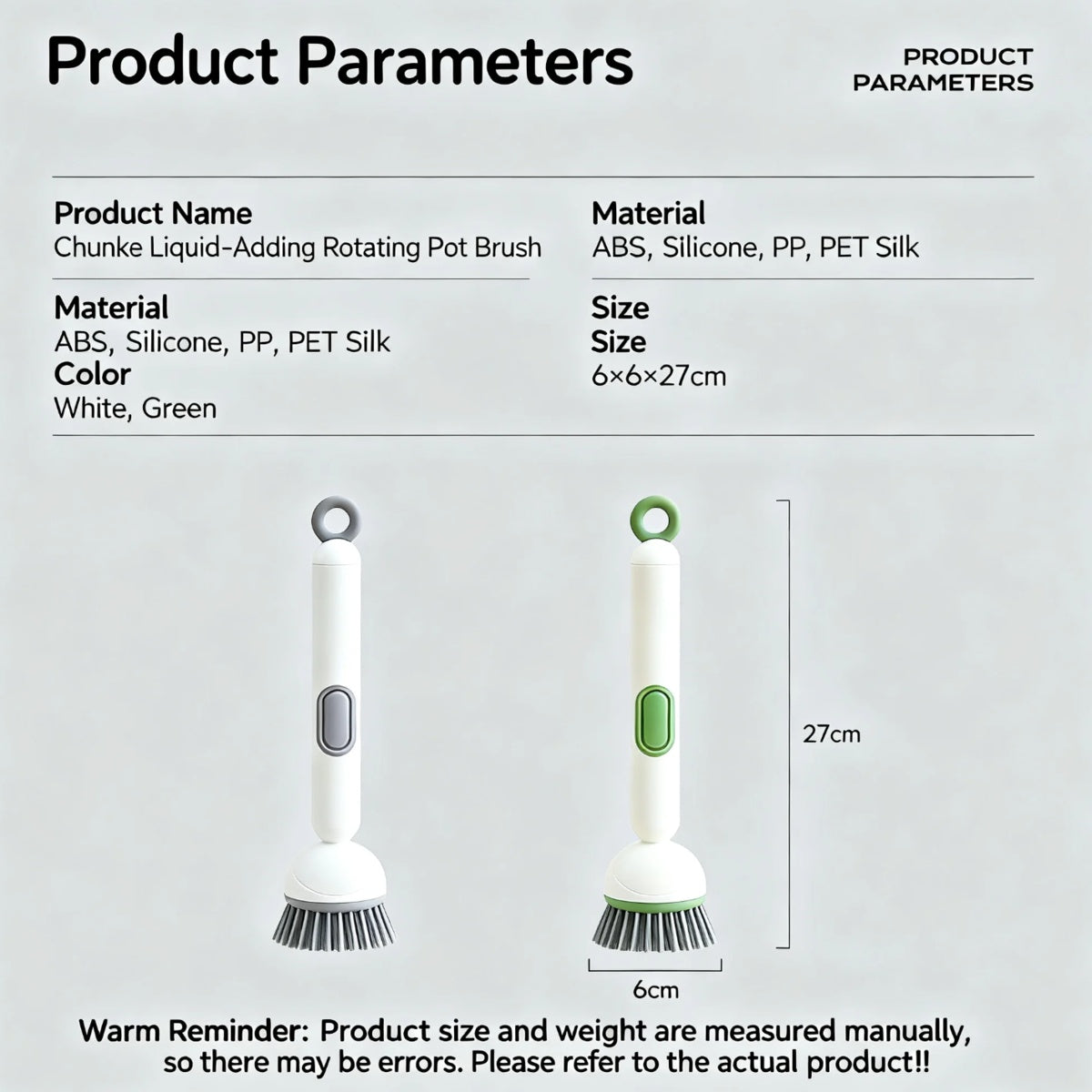 Kitchen Cleaning Brush For Pans