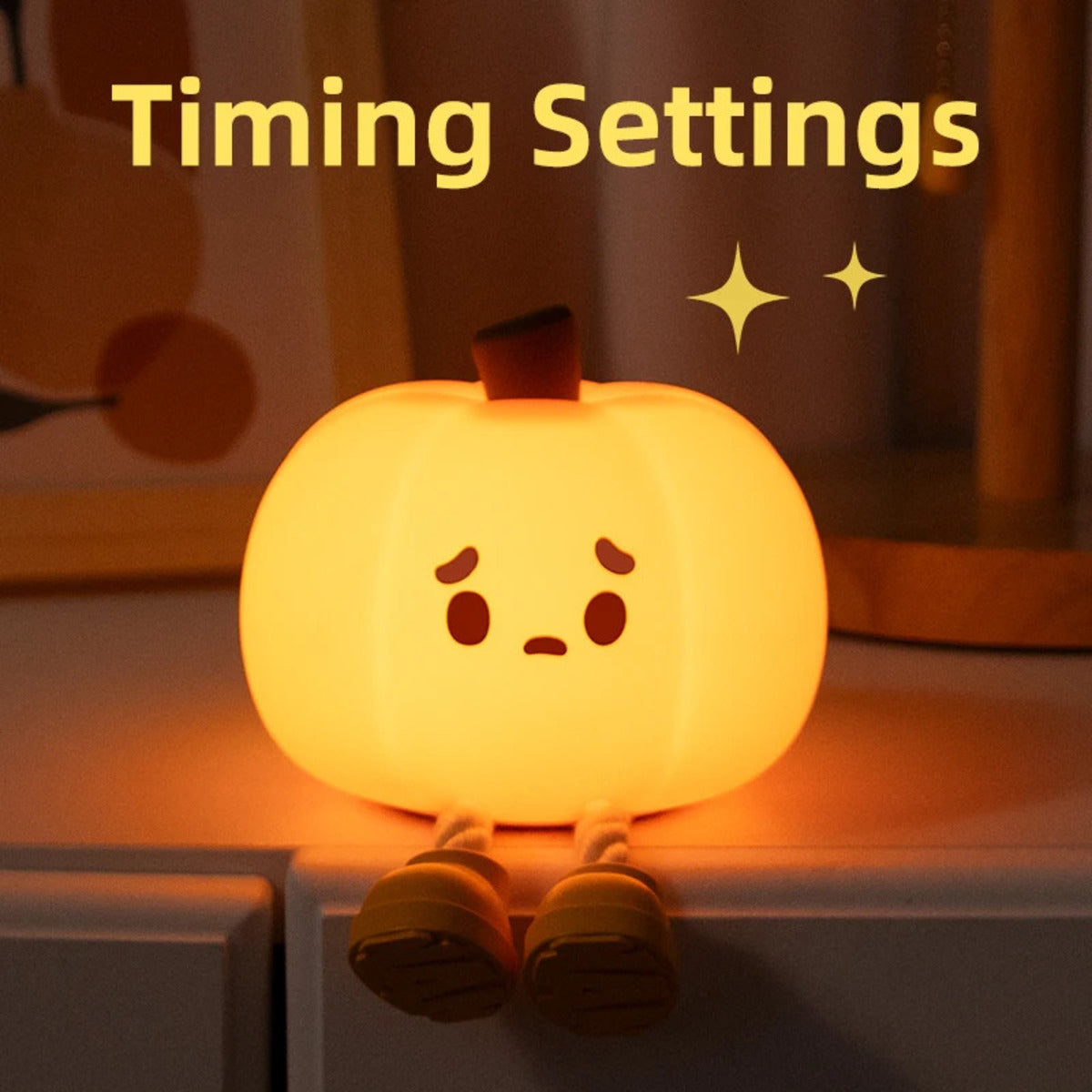 Pumpkin Night Light Bedroom