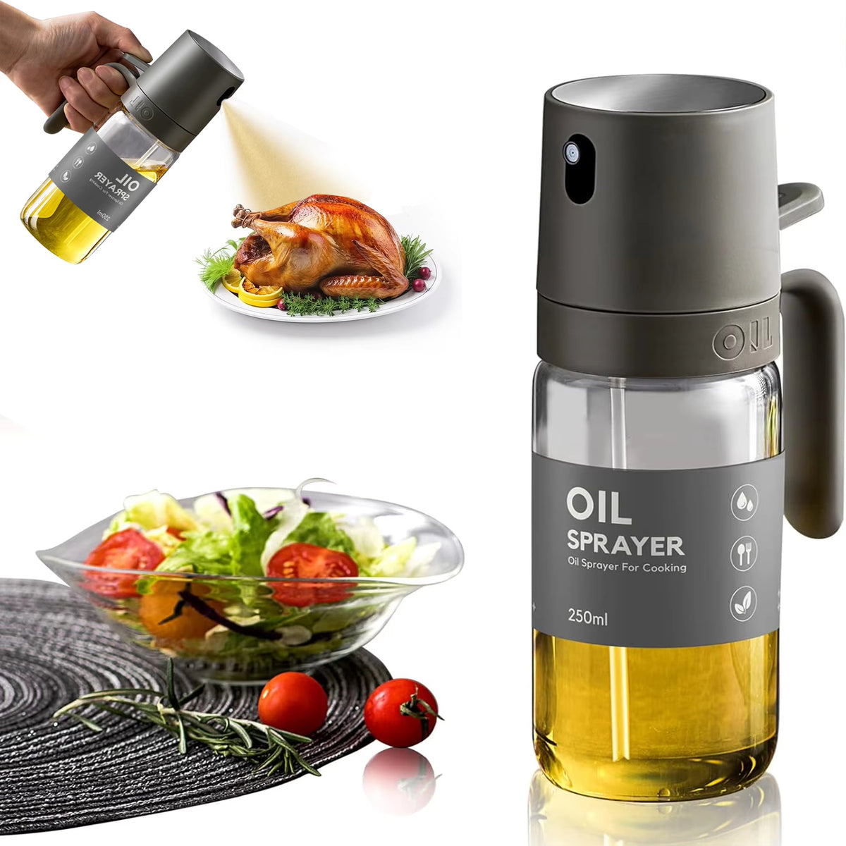 Kitchen Glass Oil Sprayer Bottle